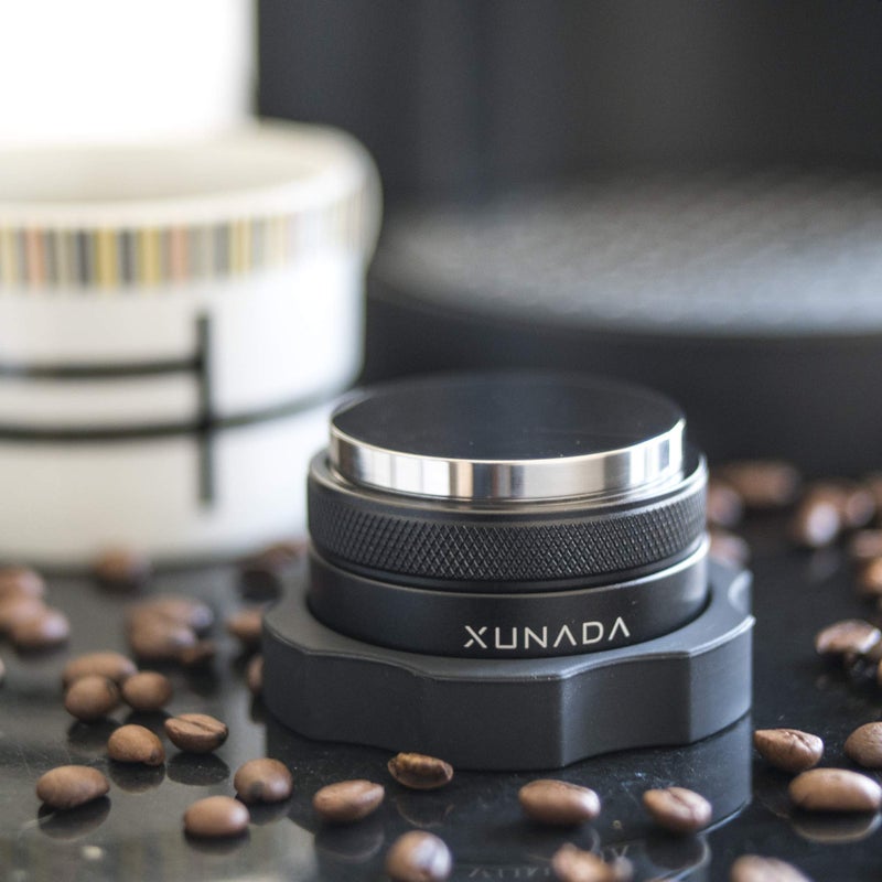 X XUNADA 53.3mm Coffee Distributor & Tamper, Works with all 54mm Portafilters, Espresso Hand Tampers, 2-in-1 Adjustable Espresso Distribution Leveler & Tamping Tool - Image 2